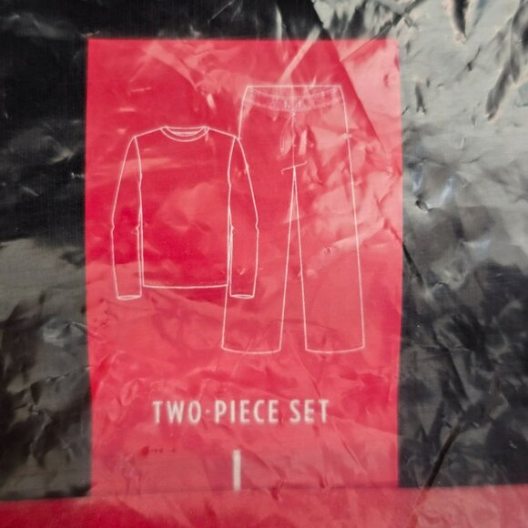 Mens Flannel Red and Black Plaid Pajama Sleep Set Long Sleeve Large JJ1036 - Picture 5 of 6